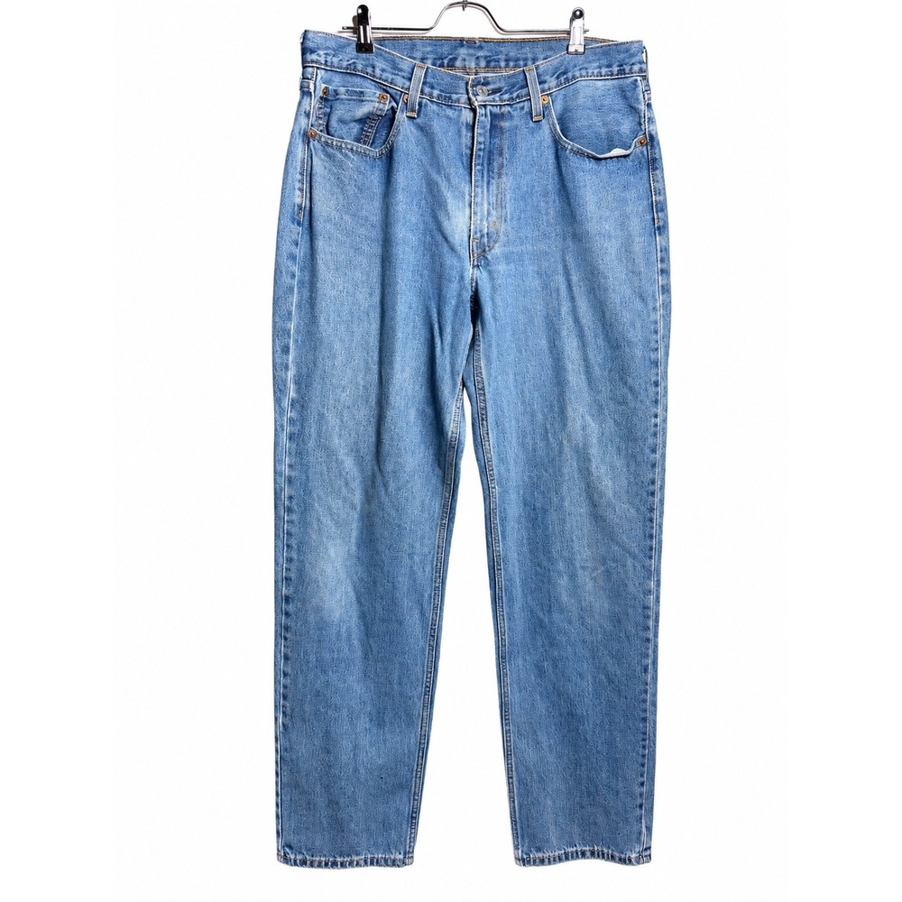 Levis 550 Relaxed Fit Tapered Leg Jeans Mens 36x36 Blue Medium Wash Denim
